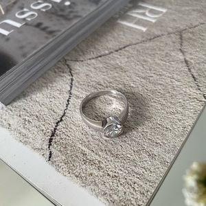 Cubic Zirconia Sterling Silver Ring